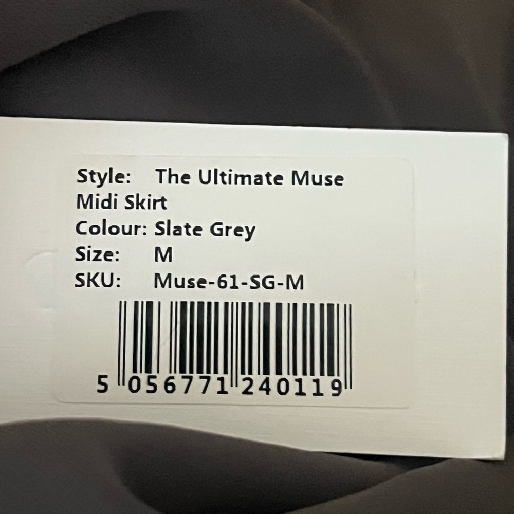 Odd Muse Slate Grey Midi Skirt NWT Medium OddMuse - Picture 9 of 11